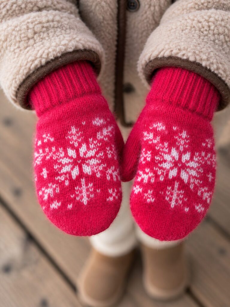 Lasten villapatkot SNOWFLAKE, WoolLando